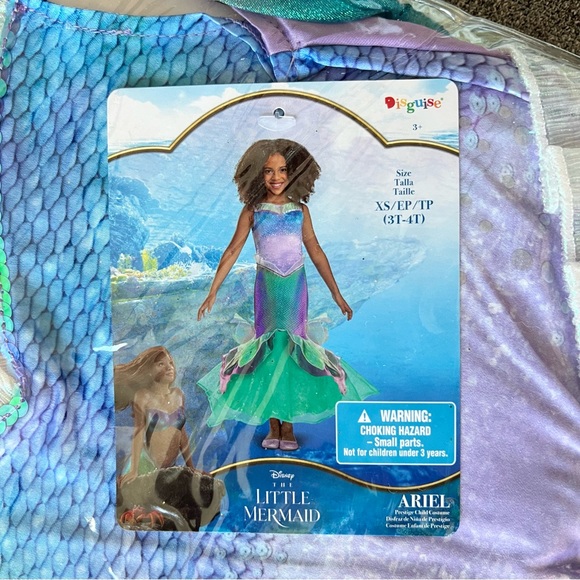 NIB Disguise Ariel Costume Size XS 3T/4T - Picture 10 of 10